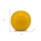 Homeroots 4" Yellow Aluminum Decorative Orb Tabletop Sculpture 480021 - alternate 3