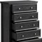 Homeroots 32" Black Wood Accent Cabinet With Five Drawers 716330 - alternate 4