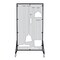 5S Supplies Housekeeping Shadow Board Broom Station V3, Gray / White Shadows, Kit + Stand, No Text HSB-V3-GRAY/WHITE-KIT-STAND-NO TEXT - alternate 1