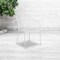 Flash Furniture White Steel Patio Arm Chair with Round Back, PK5 5-CO-3-WH-GG - alternate 6