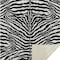 Homeroots 50" X 70" Black And Ivory Zebra Microfiber Plush Throw Blanket 712286 - alternate 4