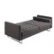 Homeroots 87" Gray Sleeper Sofa With Silver Legs 480911 - alternate 4