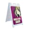 Signmission Hair And Nail Salon, A-Frame & 2 Decals Installed, Heavy-Duty Plastic Frame SBHD-D-2436-30383 - alternate 1