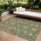Homeroots 10' X 14' Olive Green Brown And Ivory Moroccan Washable Indoor Outdoor Area Rug 605174 - alternate 1
