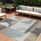 Homeroots 8' X 10' Rust Gray And Ivory Geometric Washable Indoor Outdoor Area Rug 617995 - alternate 1