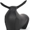 Homeroots 8" Black Aluminum Bull Tabletop Sculpture 608727 - alternate 4