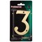 Prosource House Number, Character: 3, 4 in H Character, 2.36 in W Character N-Z043PB3L-PS - alternate 3
