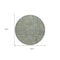 Homeroots 8' Fern Green And Gray Round Southwestern Washable Indoor Outdoor Area Rug 587046 - alternate 6
