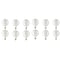 Bulbrite 150W Dimmable White G40 Incandescent Light Bulbs, Medium E26 Base, 2700K, 12PK 861056 - alternate 1