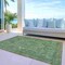 Homeroots 8' X 10' Emerald Medallion Washable Indoor Outdoor Area Rug 608019 - alternate 7