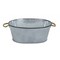Homeroots 24" Gray And Black Steel Basket 399667 - alternate 4