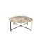 Homeroots 32" Brown and Charcoal Genuine Marble Round Coffee Table 632673 - alternate 8