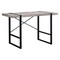 Homeroots 49" Taupe and Black Computer Desk 333474 - alternate 1