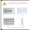 Sierra Grates 6 in. H X 10 in. W 1-Way 45 Degree Louvered, Steel, White Sidewall / Ceiling Register OWC610-WHT - alternate 3