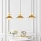 Jonathan Y Colin 3-Light 35" Adjustable Iron/Glass Retro Hurricane Triple Linear LED Pendant, Brass Gold JYL6121A - alternate 11