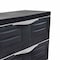 Homeroots 23in Charcoal Plastic Accent Cabinet With Three Drawers 668938 - alternate 5