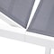 Leisuremod Marlin Patio Chaise Lounge Chair with White Aluminum Frame, Dark Grey, 2PK MLW-77DGR2 - alternate 9