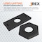 Jrex Safety 16 lb Hexagonal Rubber Base for Channelizer Cones, 6PK BASE-JR-H-16-6 - alternate 3