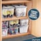 Lifemaster Stackable Storage Box Set, 12 Qt, Nestable, Wheels, Pull-Out Base, Clear, 6PK LIFCTN12 - alternate 2