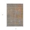 Homeroots 3' X 5' Gray Charcoal And Orange Abstract Washable Indoor Outdoor Area Rug 588924 - alternate 5