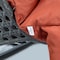 Leisuremod Charcoal Wicker Hanging 2 person Egg Swing Chair Dark Orange Cushions ESCCH-57DOR - alternate 5