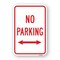 Signmission No Parking With Double Arrow, Heavy-Gauge Aluminum, 18" x 24", A-1824-24996 A-1824-24996 - alternate 1