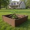 Homeroots 44" X 44" Brown Heavy Duty Plastic Square Raised Garden Bed 654142 - alternate 1