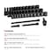 Capri Tools 3/8 in. Drive Master Shallow, Semi-Deep and Deep Impact Socket Set, SAE, 5/16 to 1 in., 40-Piece CP53000-40SSXDMT - alternate 4