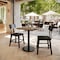 Flash Furniture Commercial 30x24 Natural HPL Tabletop with Black Table Height RD Base ST-REC2430-NAT-TR18-GG - alternate 8
