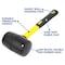 Big Horn 24 oz Rubber Mallet with Fiberglass Handle 19299 - alternate 4