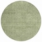 Homeroots 8' Artichoke Green Round Geometric Washable Indoor Outdoor Area Rug 607466 - alternate 7