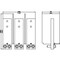 Siemens bus connectors extended front-side 3 units long 1250 A accessories for: 3VA9603-0QB03 - alternate 2