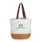Picnic Time Family Of Brands NCAA Oregon Ducks Coronado Canvas and Willow Basket Tote - Picnic Bag 203-00-187-474-0 - alternate 1
