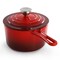 Megachef 2 Quart Enameled Cast Iron Sauce Pan in Gradient Red 750124514M - alternate 6