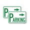 Signmission Parking with Arrow Pointing Right, 18'' X 24'' 2 Signs, Heavy Gauge Aluminum, 2PK A-1824-2PACK-23346 - alternate 1