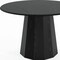 Homeroots 46" Black Solid Wood Pedestal Base Round Top Dining Table 721061 - alternate 5