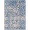 Homeroots 9' X 12' Blue And Denim Blue Floral Washable Indoor Outdoor Area Rug 609532 - alternate 8