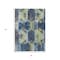 Homeroots 3' X 5' Navy Blue Gold And Silver Geometric Washable Indoor Outdoor Area Rug 618751 - alternate 7