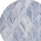 Homeroots 8' Denim Blue And Sky Blue Round Geometric Washable Indoor Outdoor Area Rug 589214 - alternate 6