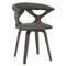 Leisuremod Modern Wooden Dining Chair, Dark Walnut Frame in Brown, Klyne Collection KCDW-22BR - alternate 1