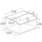 Azar Displays Large Clear Styrene Candy Bin Hinged Lid, Price Tag Slot, 7.25"H x 11.75"W 400435 - alternate 3