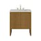 James Martin Vanities Hudson 30" Single Vanity, Honey Oak w/ 3 CM Eternal Jasmine Pearl Silestone Top 435-V30-HNO-3EJP - alternate 1