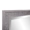 Homeroots Warm Gray Faux Wood Square Mirror 401218 - alternate 3