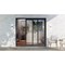 Vdomdoors Patio Exterior Metal-Plastic Sliding Doors / Patio 8166 Matte Black 64" x 80" Right active door / T PATIO8166BLK-6480-RH - alternate 5