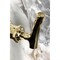 Kingston Brass One-Handle Single-Hole Bathroom Faucet with Deck Plate and Push Pop-Up Drain, Polished Brass KSD3542TKL - alternate 6