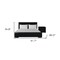 Homeroots Two Piece Black Upholstered Solid and Manufactured Wood Bedroom Set 569364 - alternate 4
