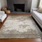 Homeroots 8' X 10' Taupe And Beige Abstract Washable Indoor Outdoor Area Rug 599529 - alternate 8