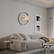 Clockswise 20in Industrial Style Modern LED Wall Clock with Wood - Metal Design and Round Black Frame QI004854 - alternate 4