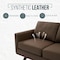 Leisuremod Chester Mid-Century Modern 3-Seater Sofa, Birch Wood Legs CS83TP-L - alternate 8