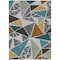 Homeroots 3' X 5' Gray Copper And Brown Geometric Washable Indoor Outdoor Area Rug 600366 - alternate 1